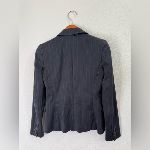 Elie Tahari Designer Dark Gray Charcoal Blazer Jacket Women’s Size Small - Picture 5 of 5
